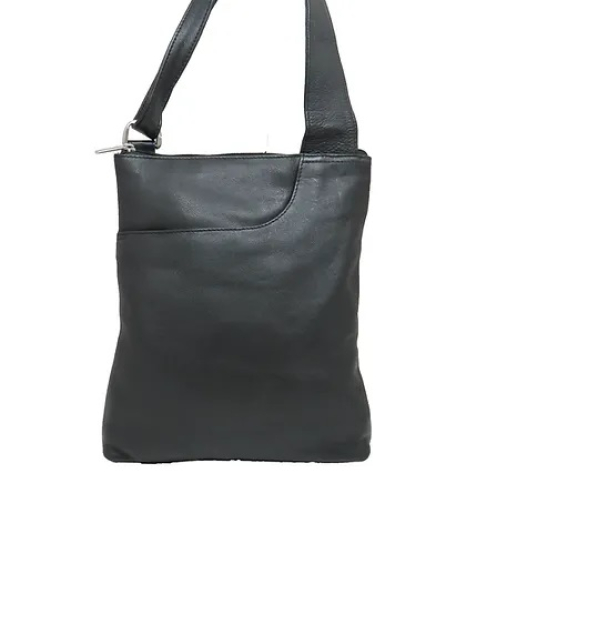 Kvitfjell skulderveske i skinn - Image 1