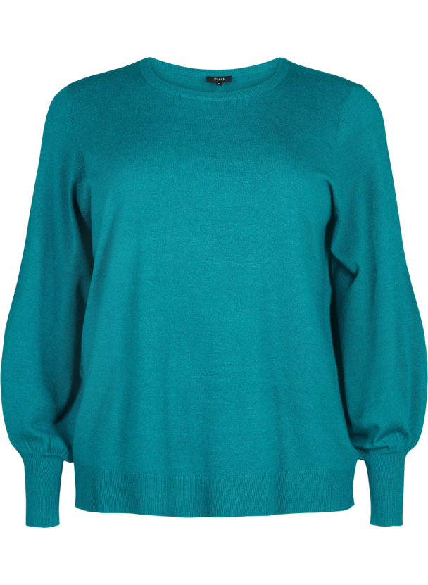 Zizzi caElla plain genser m/rund hals - Image 1