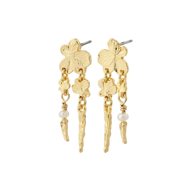 Pilgrim Zhuri gullbelagte øreringer - Image 1