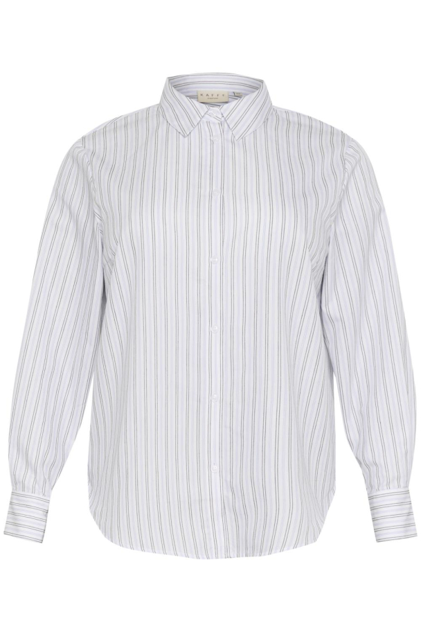 Kaffe Curve Selina stripete skjorte - Image 1