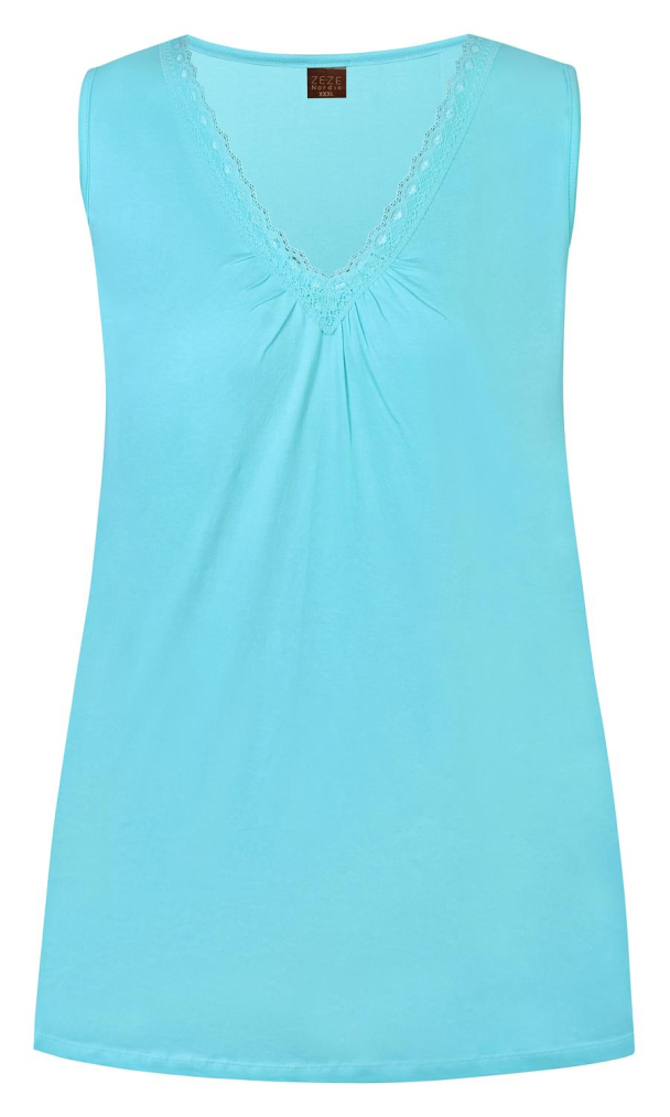 Ze-Ze Gina topp i bomull - Image 1