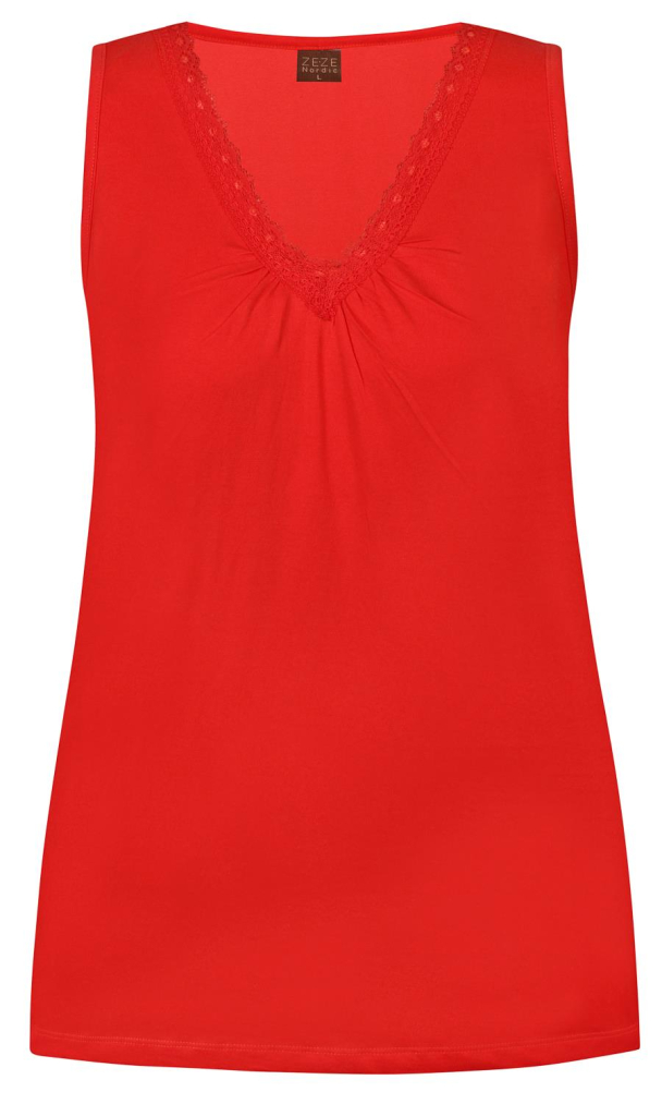 Ze-Ze Gina topp i bomull - Image 1