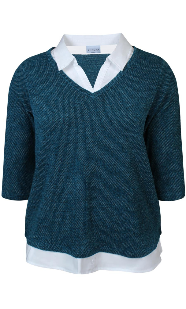 Zhenzi Madison genser med falsk skjorte - Image 1