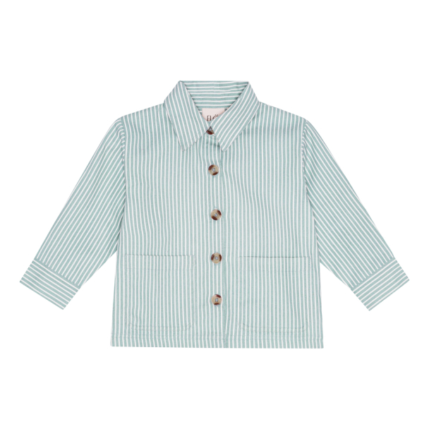 Birk Overshirt - Misty Blue/Cloud