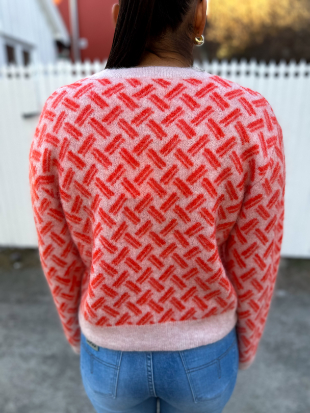 Kaja Knit O-neck - Poinciana - Image 2