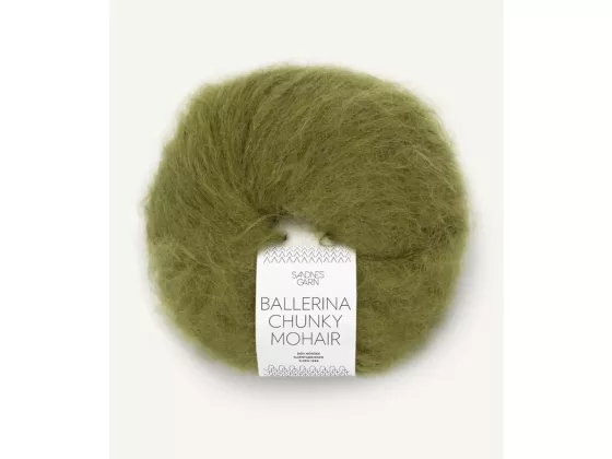 Ballerina chunky Mohair Moss Green