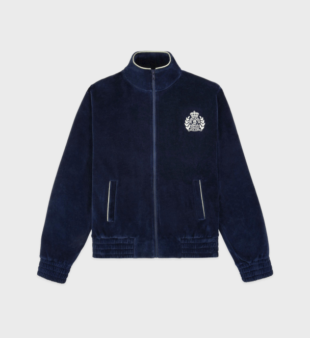 NY CREST VELOUR TRACK JACKET