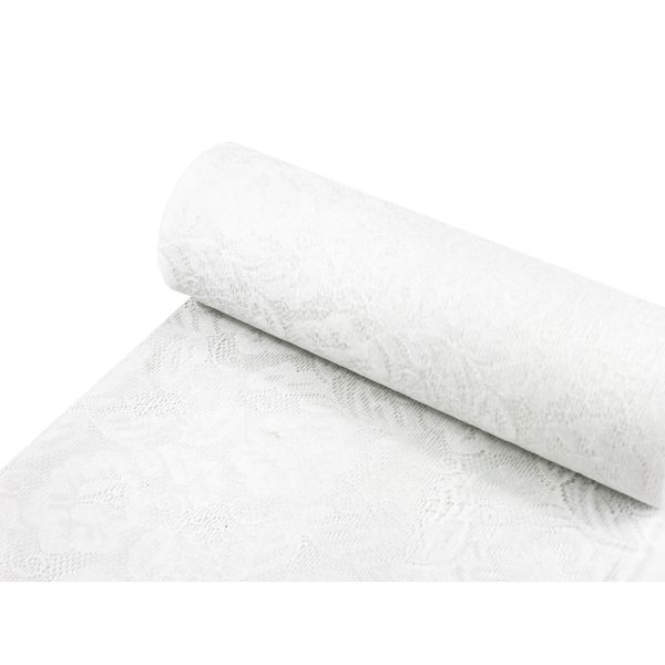 Sizolace Rose – 30cm x 5m – 0012 Hvit
