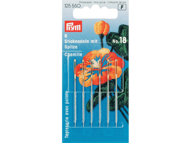 Prym Broderinåler – No.18 – 6stk