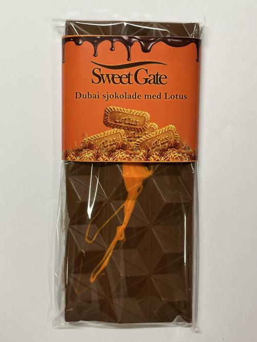 Dubai Sjokolade LOTUS plate 80 g 