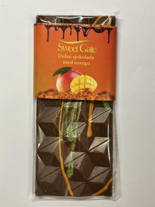 Dubai Sjokolade MANGO plate 80 g 