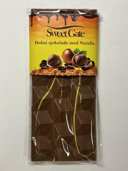 Dubai Sjokolade NUTELLA plate 80 g 