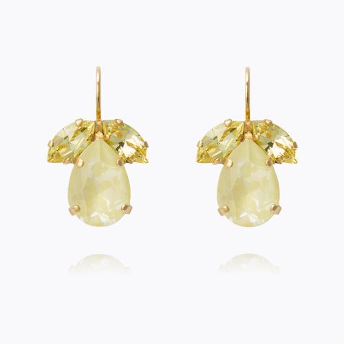 Timo Earrings Gold - Soft Yellow Combo