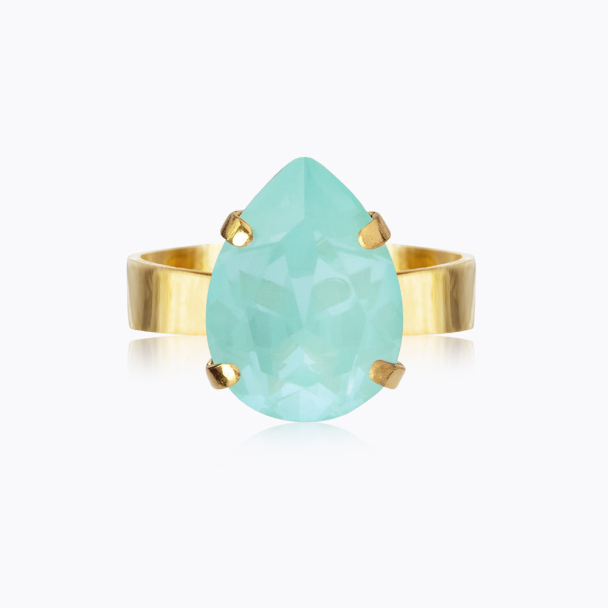 Mini Drop Ring - Gold/Soft Mint