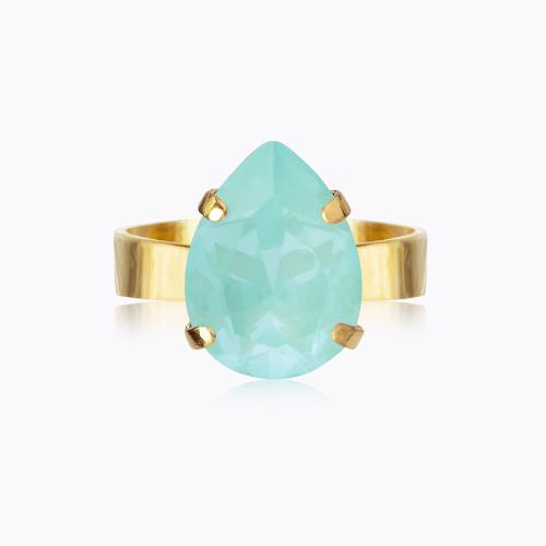 Mini Drop Ring - Gold/Soft Mint