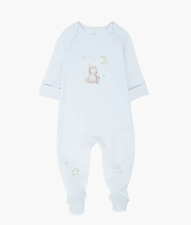 Teddy Dreams Cover Footie - Blue - Image 1