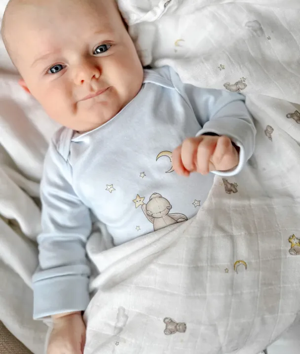 Teddy Dreams Cover Footie - Blue - Image 3
