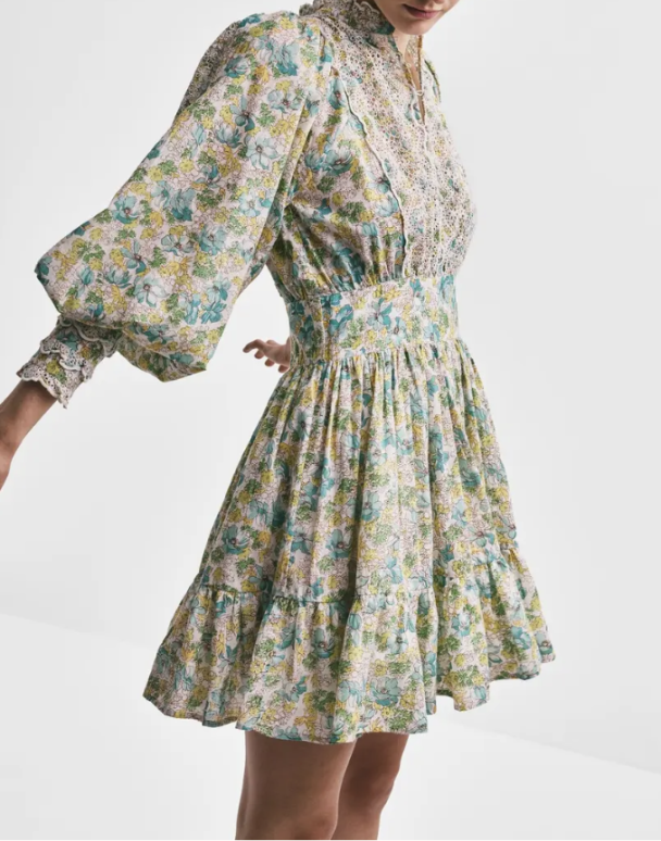 Cotton Slub Mini Dress – Anemone Fields  - Image 4