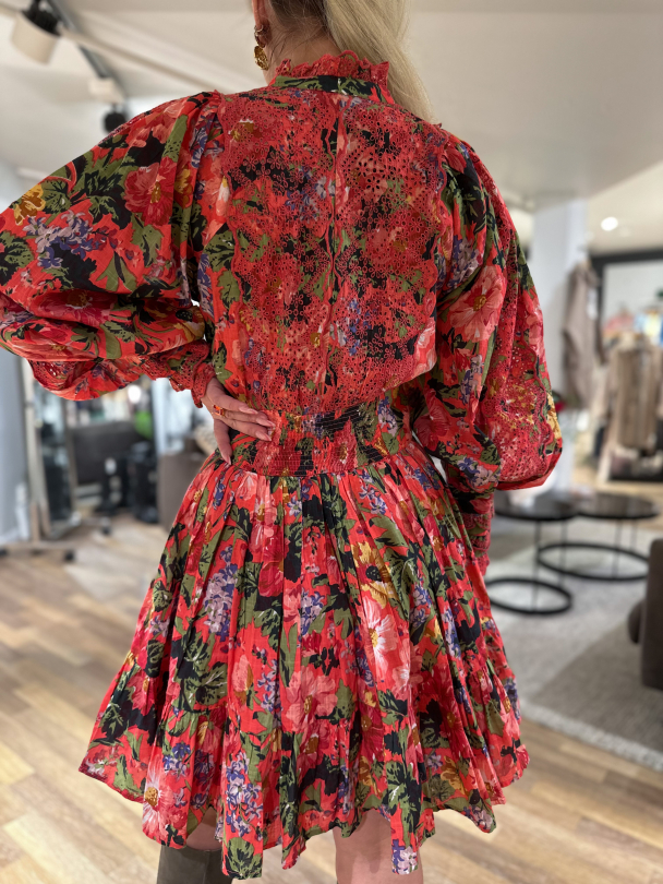 Cotton Slub Mini Dress – Pink Blooming  - Image 2