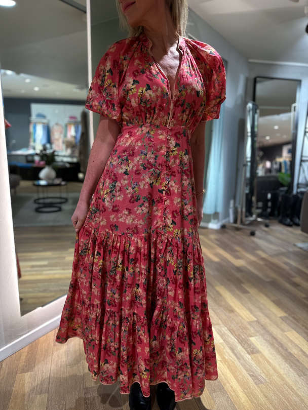 Cotton Party Maxi Dress - Crush  - Image 1
