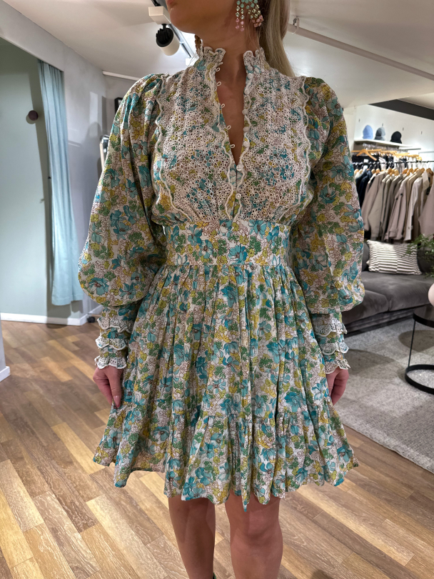 Cotton Slub Mini Dress – Anemone Fields  - Image 1
