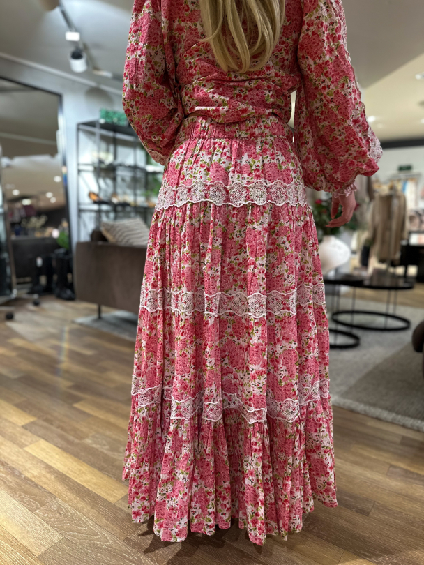 Cotton Slub Maxi Skirt - Summer Fields  - Image 2