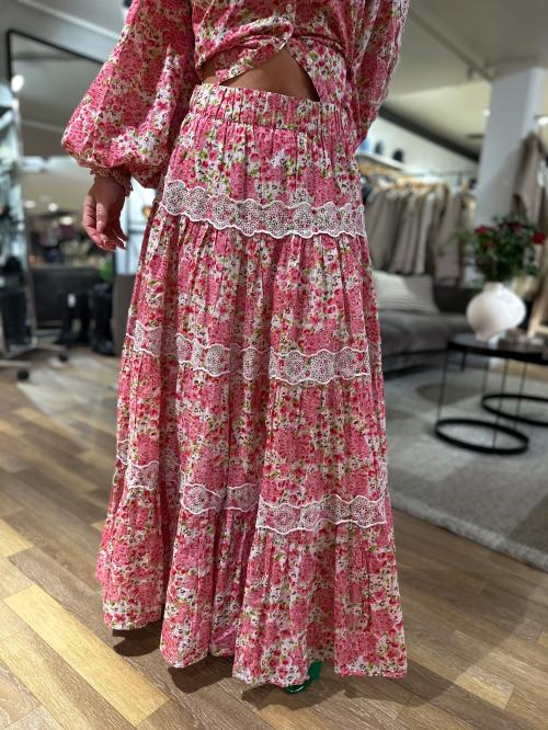 Cotton Slub Maxi Skirt - Summer Fields 