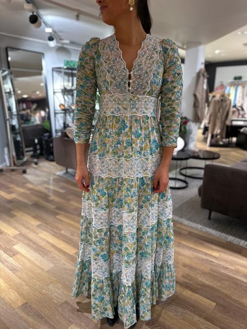 Cotton Slub Maxi Dress - Anemone Fields 
