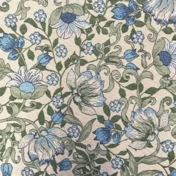 Gobelin- Blå blomster