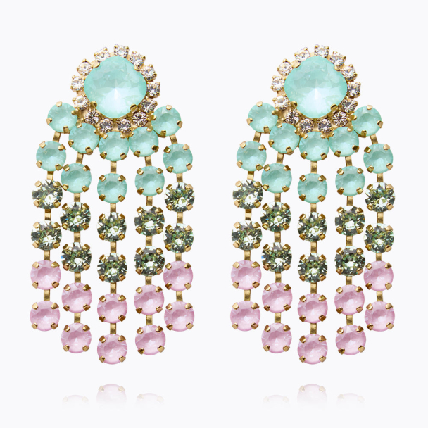 Rafaela Earrings Gold - Soft Pastel Combo