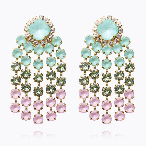 Rafaela Earrings Gold - Soft Pastel Combo