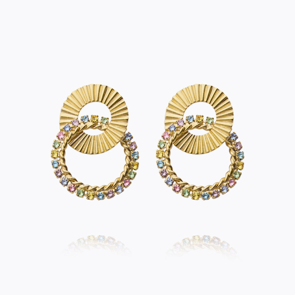 Gianna Earrings - Gold/Pastel Combo