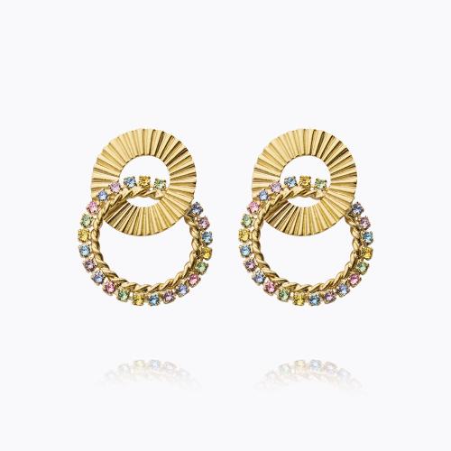 Gianna Earrings - Gold/Pastel Combo