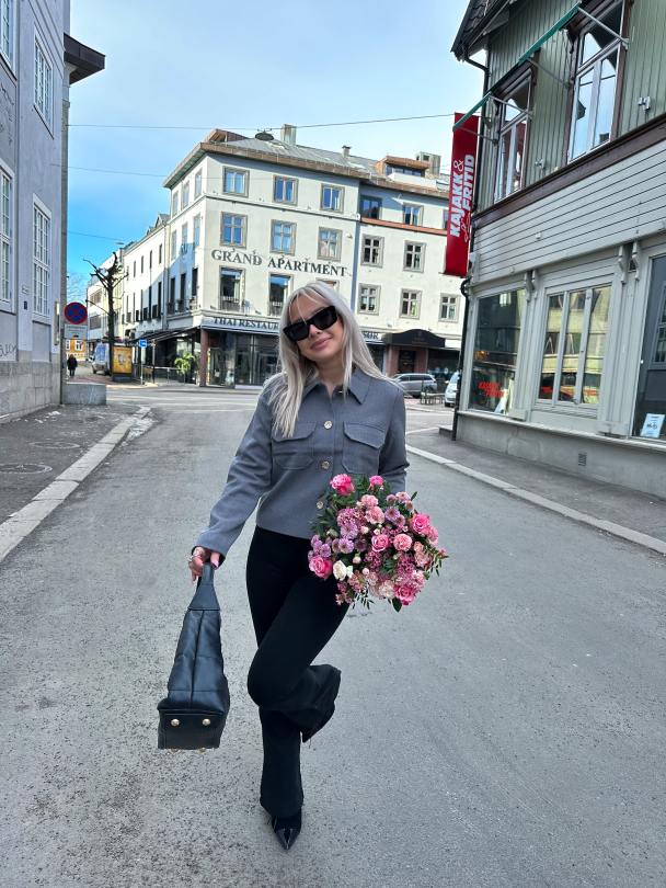 Dena Blazer - Grey Melange - Image 3