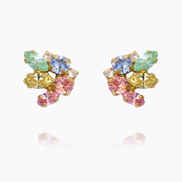 Petite Cora Earrings - Gold/Pastel Combo