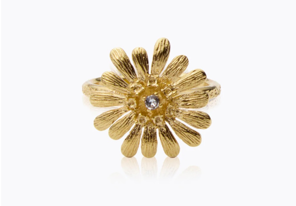 Daisy Ring - Gold/Crystal