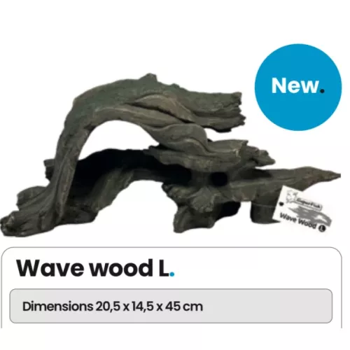 Wave wood L / Large / Fake