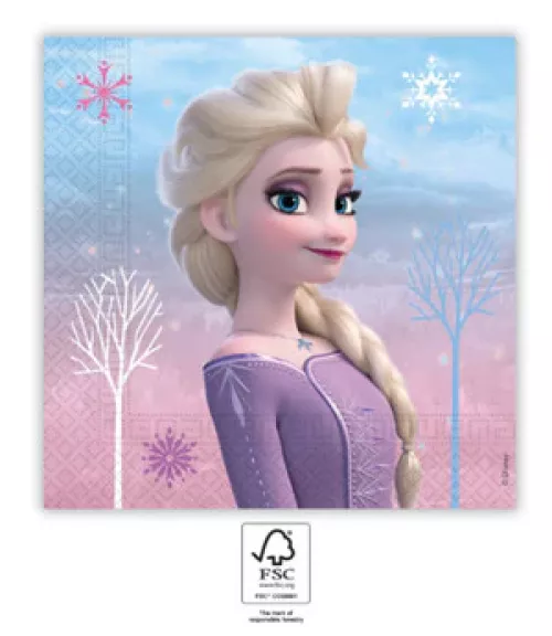 Papirservietter Frozen 2 Wind Spirit 20 stk, 33x33