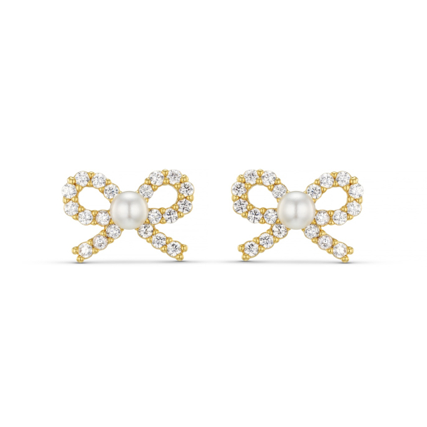 Crystal & Pearl Stud