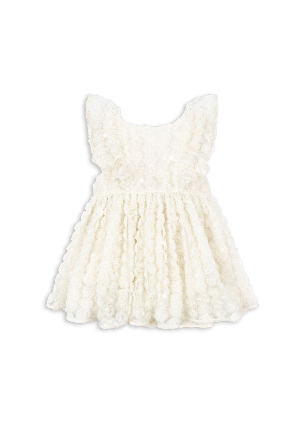 Celebration Cianna Flower Dress - Eggnog - Image 1