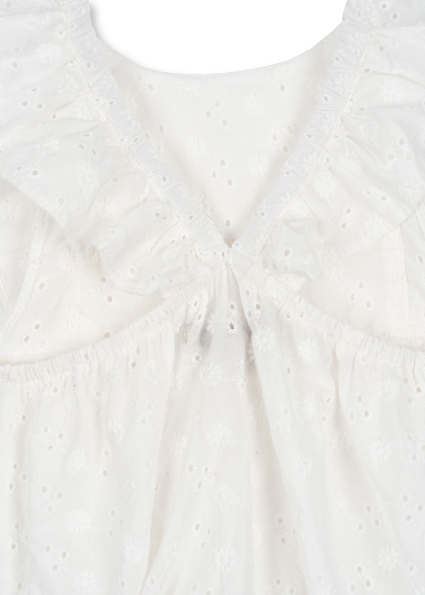 Lacey Romper - Optic White - Image 3