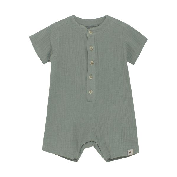 HUTTEliHUT | Playsuit SS Muslin - Lily Pad