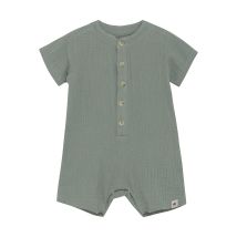 HUTTEliHUT | Playsuit SS Muslin - Lily Pad