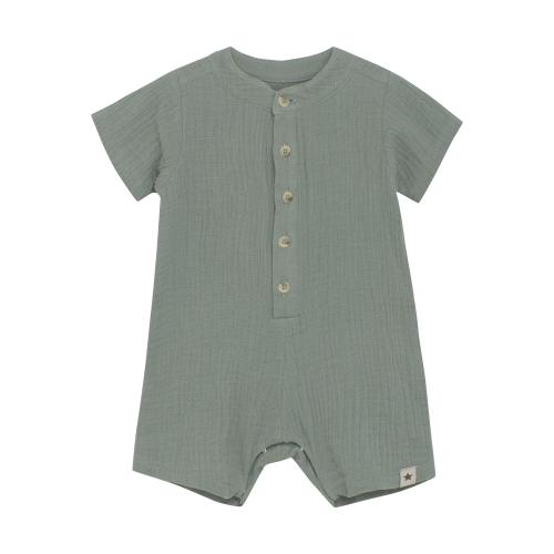 HUTTEliHUT | Playsuit SS Muslin - Lily Pad