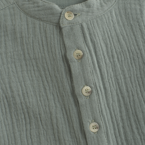 Playsuit SS Muslin - Lily Pad - Image 3