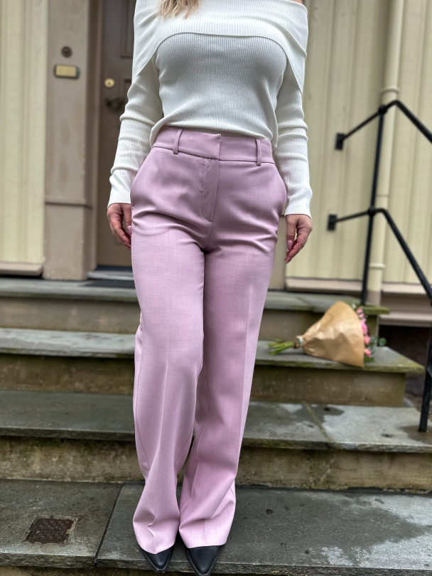 Rita Wide Pant - Bleached Mauve - Image 1