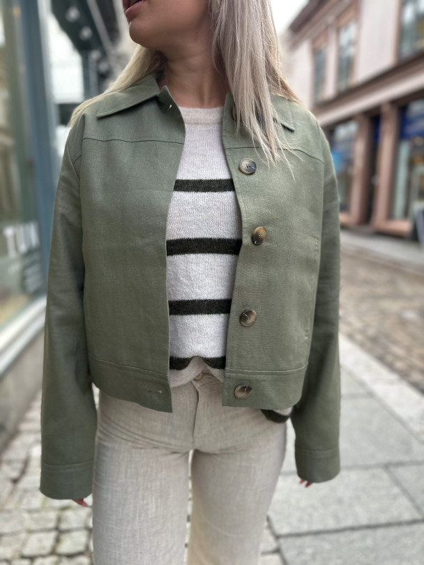 Jada Sun Short Jacket - Vetiver - Image 1