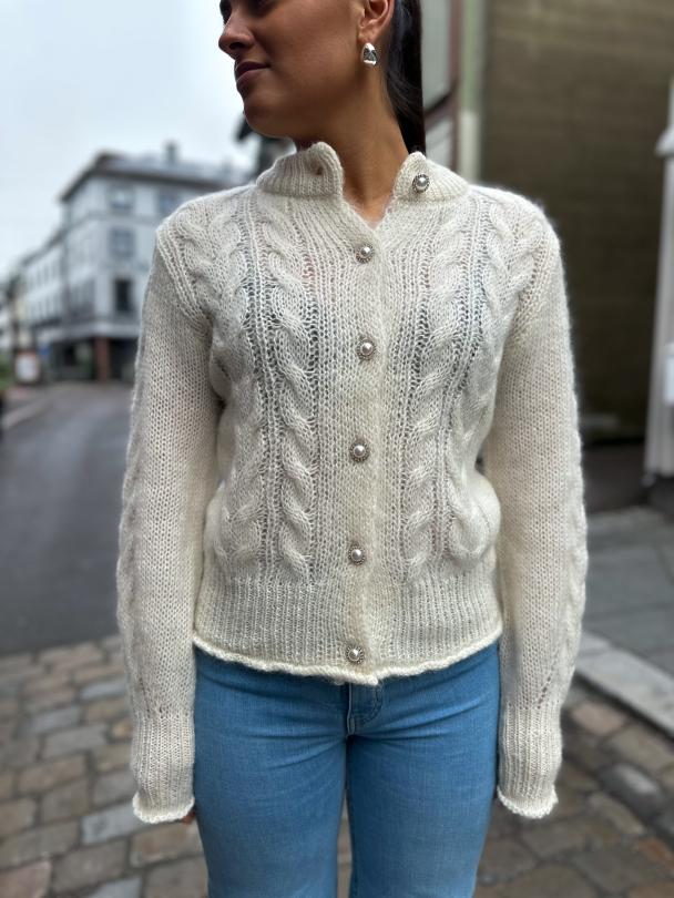 Liva Knit Cardigan - Star White - Image 1