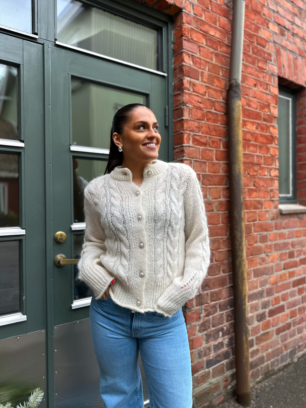 Liva Knit Cardigan - Star White - Image 4