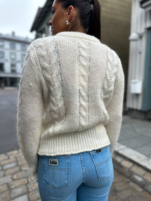 Liva Knit Cardigan - Star White - Image 5